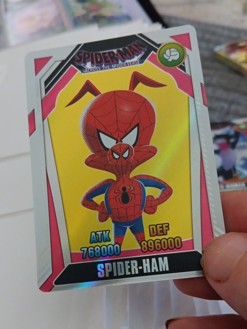 Marvel Spider-Ham Trading Card - Pink & Yellow